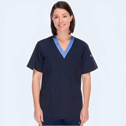Classic Trimmed Scrub Top