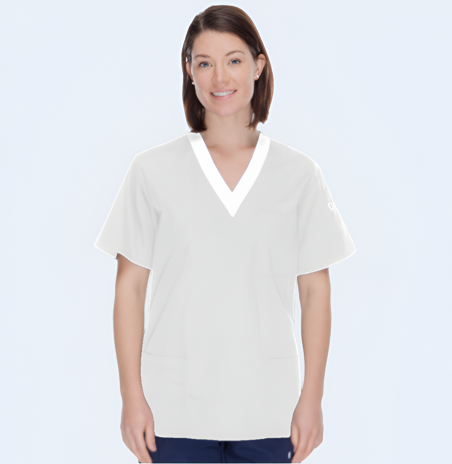 Classic Trimmed Scrub Top