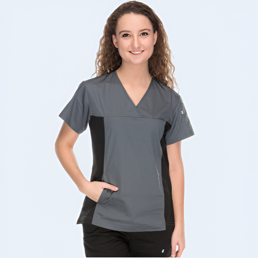 Crossover Scrub Top