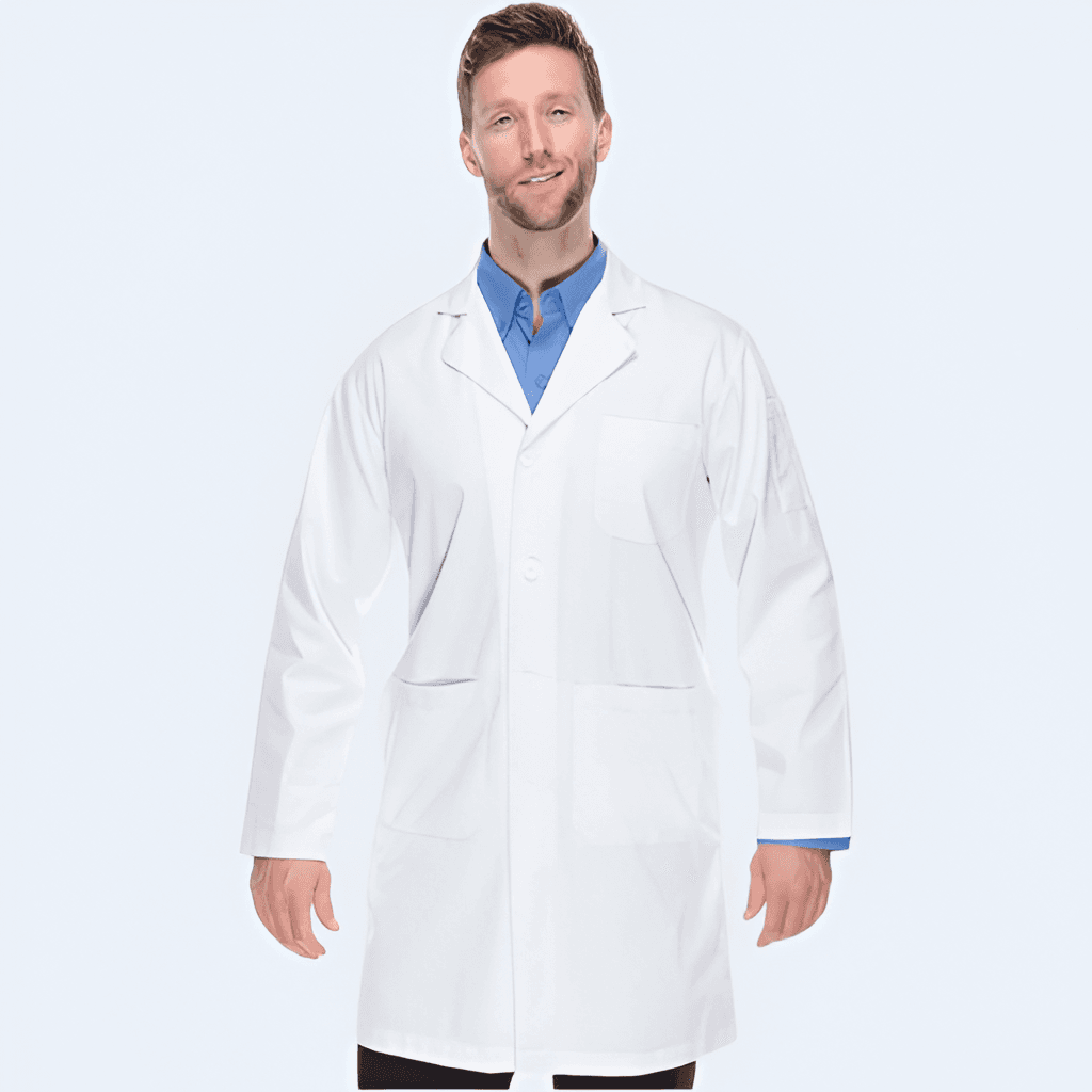 Durable White Lab Coat: Classic Professional Medical Uniform – Meridian ...