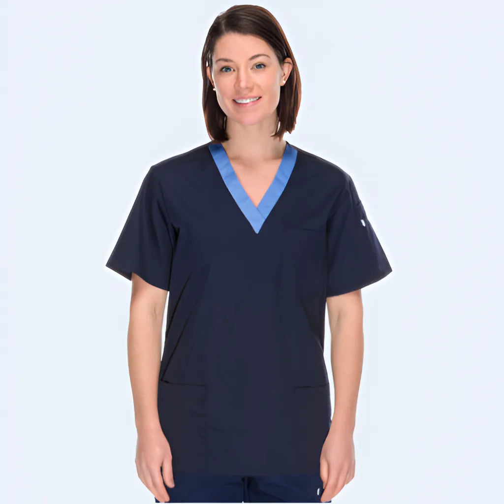 Classic Trimmed Scrub Top