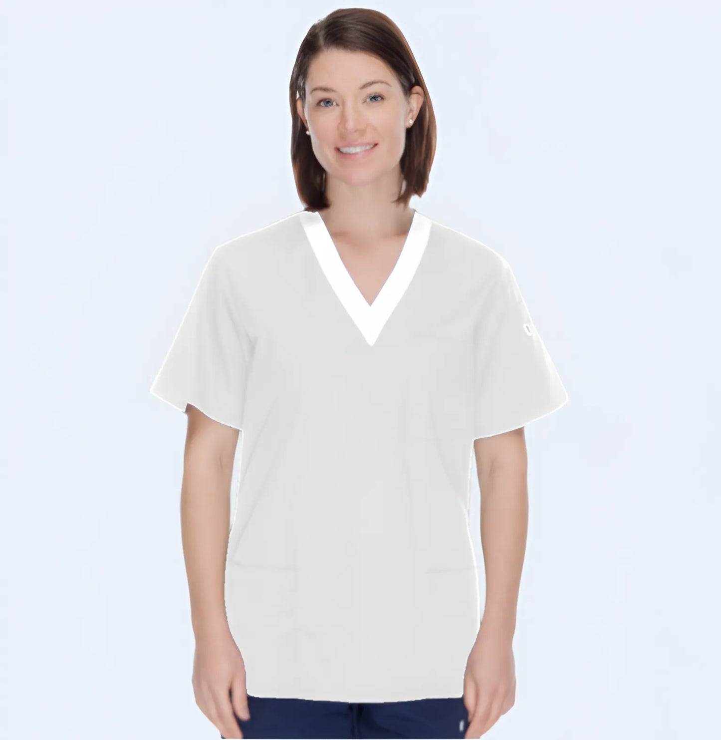 Classic Trimmed Scrub Top