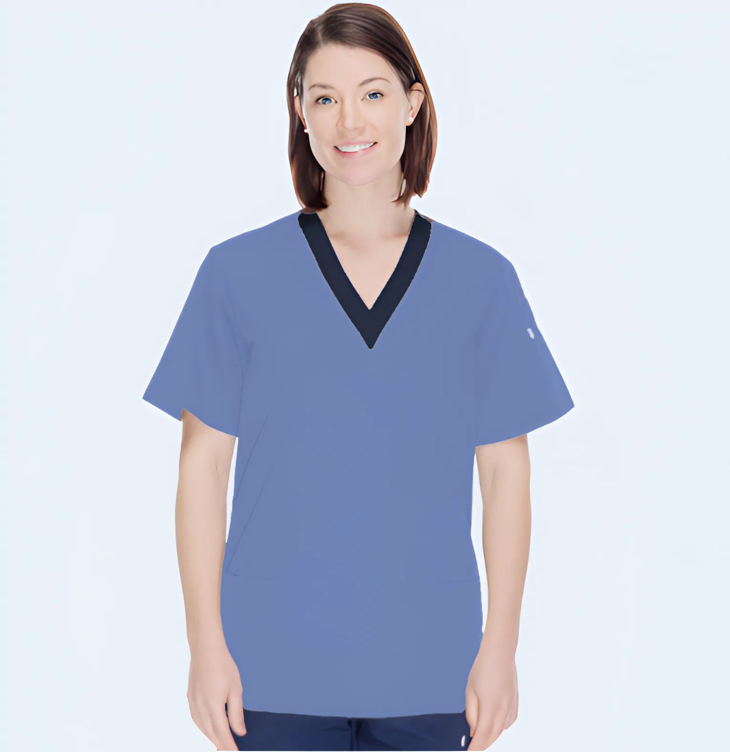 Classic Trimmed Scrub Top