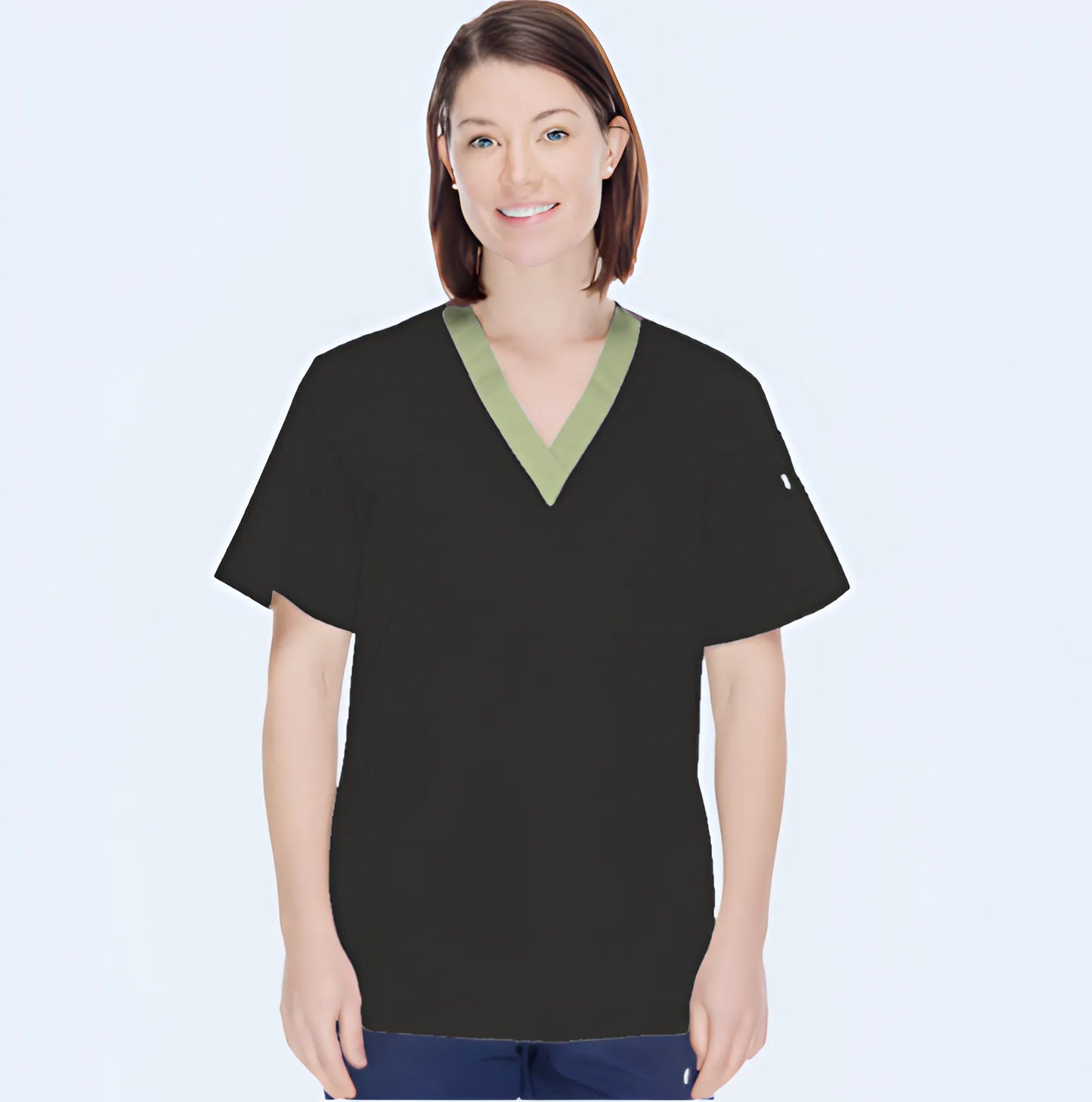 Classic Trimmed Scrub Top