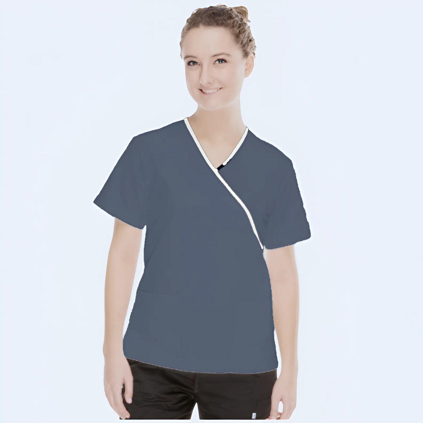 Cross Over V-Neck Scrub Top