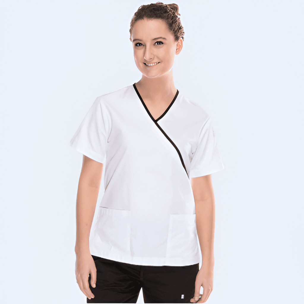 Cross Over V-Neck Scrub Top