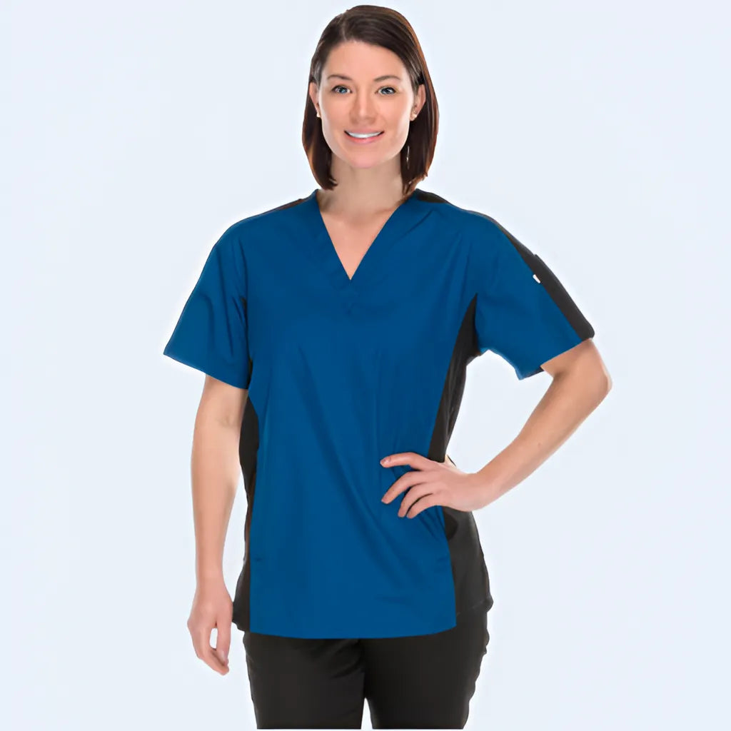Side Panel Scrub Top